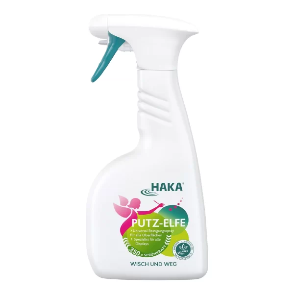 Null HAKA Putz-Elfe Universalreinigungsspray Für Glas, Displays, 500ml 5